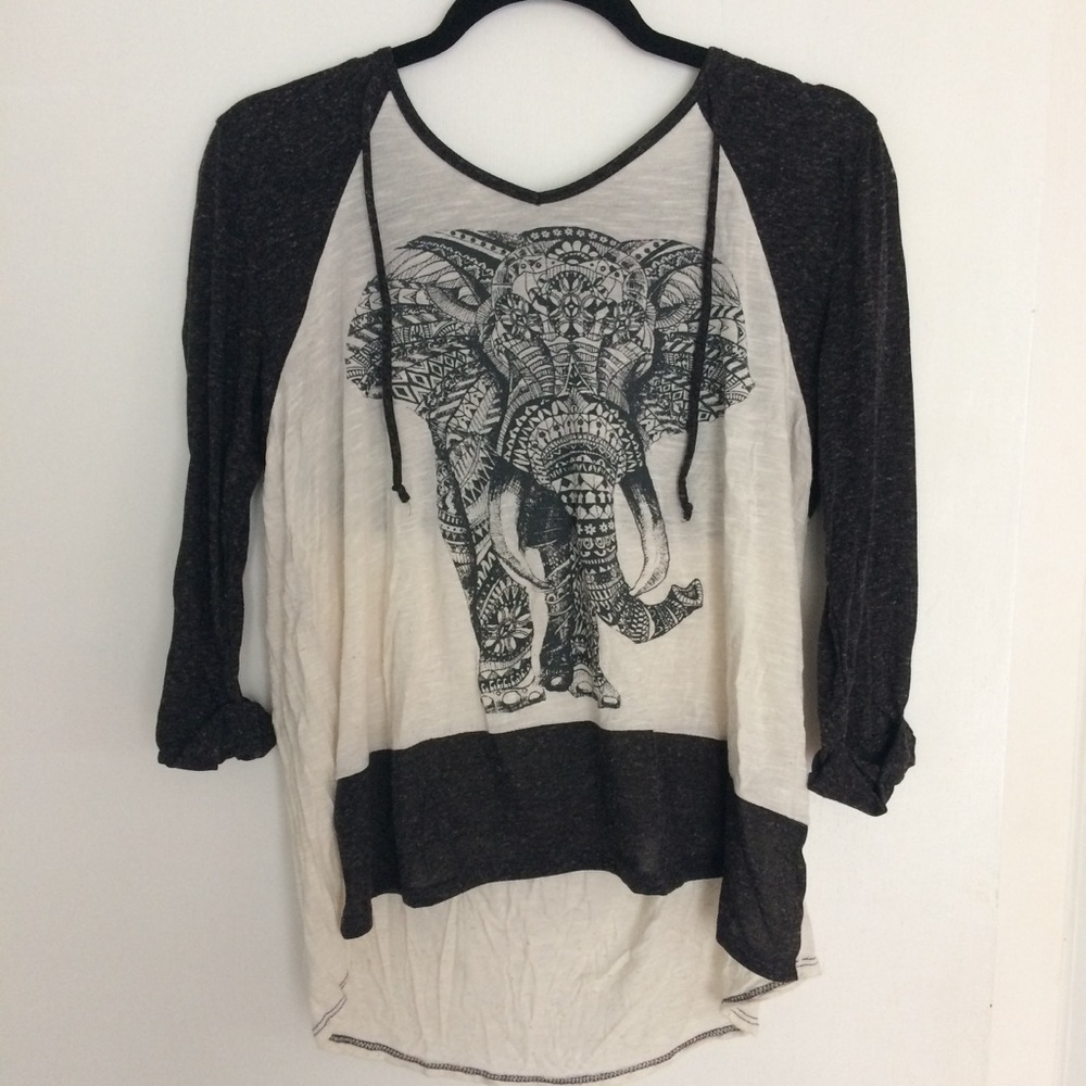 Elephant Hooded Shirt